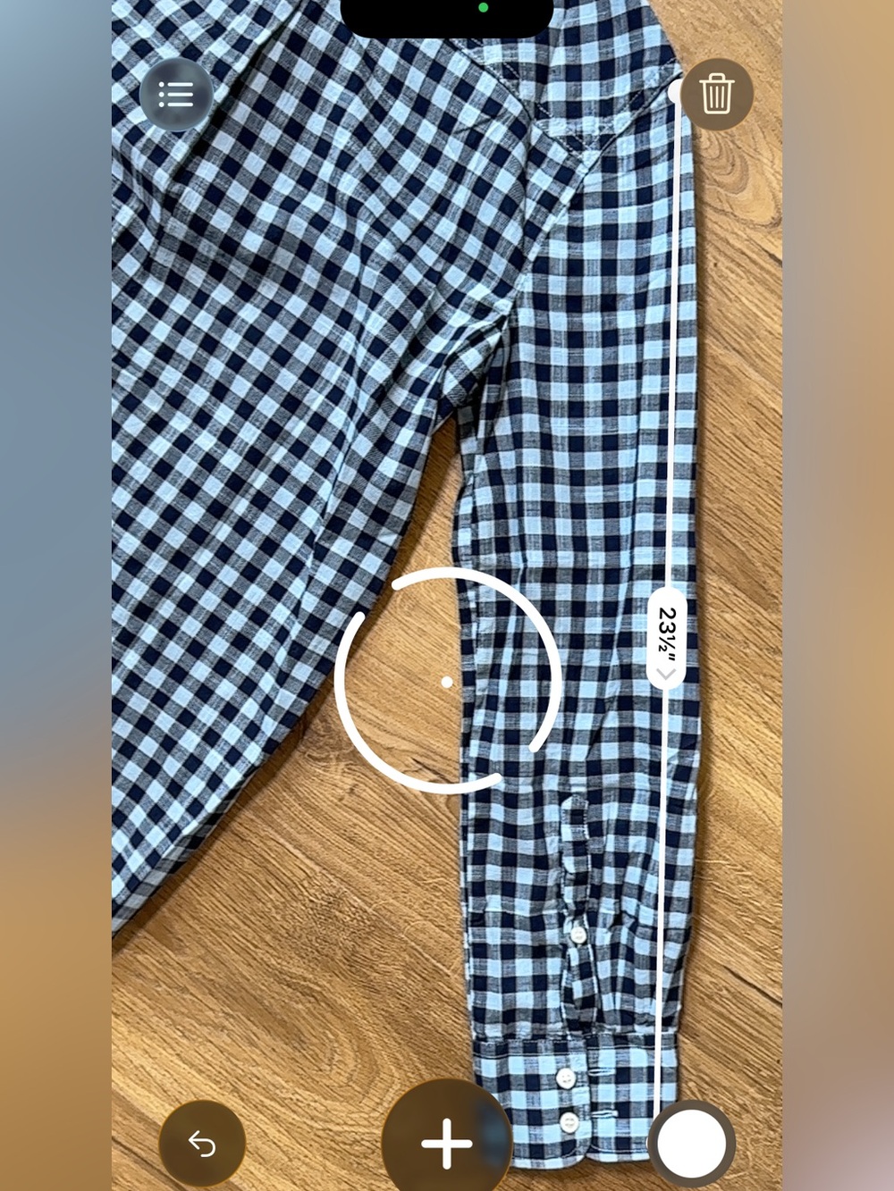 J.Crew Blue & Navy Gingham 100% Cotton Popover Shirt Size Small (NWT) - Picture 9 of 10